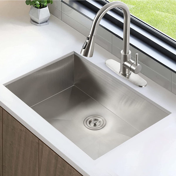 ALWEN 32" x 19" Kitchen Sink Stainless Steel Undermount Single Bowl